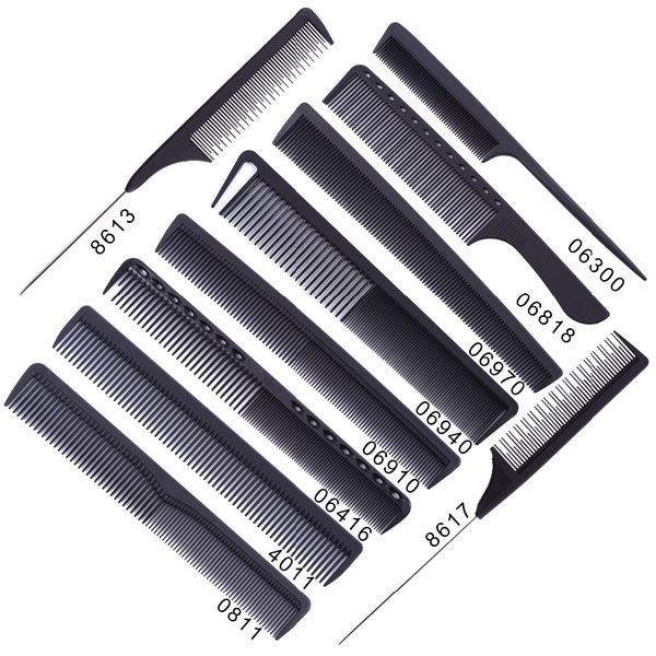 

anti-static hairdressing combs detangle straight hair brushes barber hair cutting comb pro salon hair care styling tool wholesale, Silver