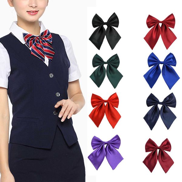

fashion bow ties for women bowties ladies girls trendy style bow knot neck tie cravat casual party banquet tie new, Black;blue