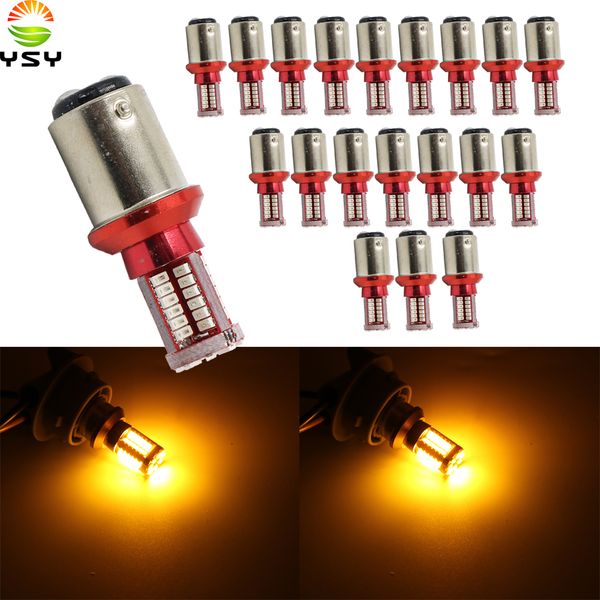 

ysy 20x 1156 11157 7440 7443 3156 3157 car bulb led light interior map read door license plate auto lamps 3014 smd 57 chips