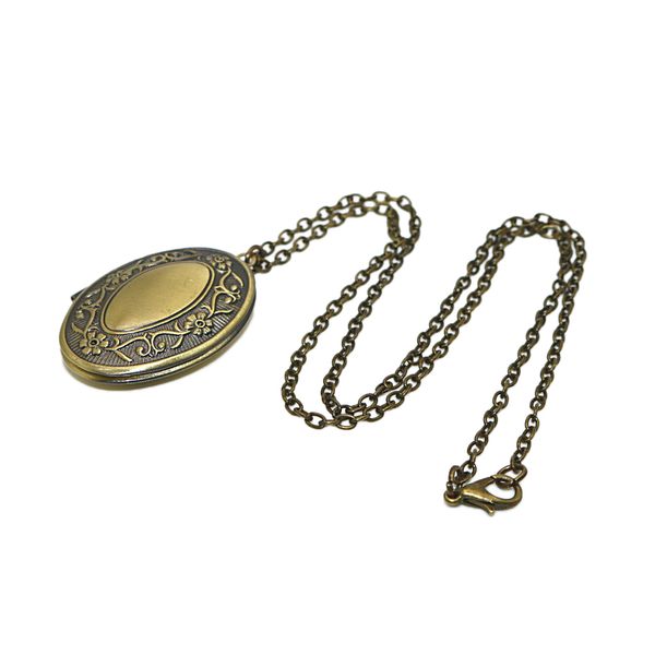 

carved pendant necklace openable indian choker jewelry gift ornaments, Silver