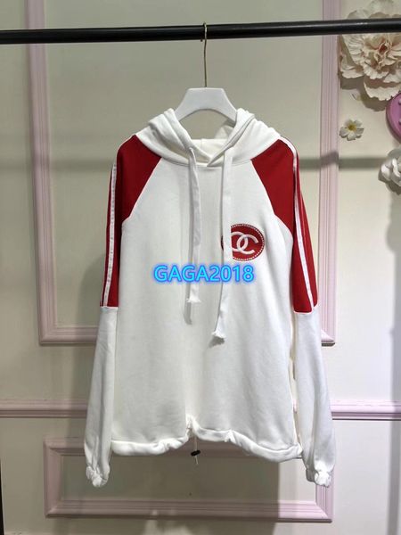 

высокого класса женщин девушки негабаритных толстовка с капюшоном в полоску узор длинный рукав рубашка блузка 2020 модный дизайн роскошный п, Black