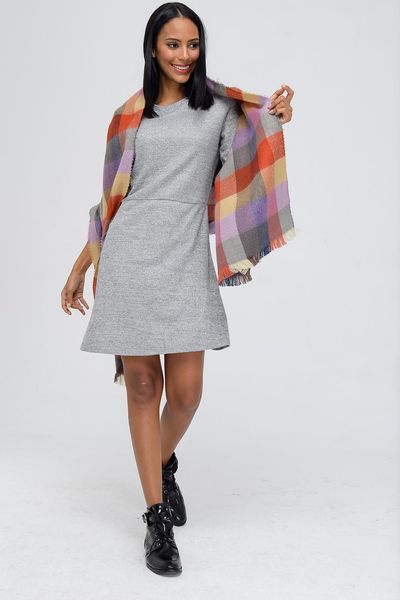 

женская мода длинный шарф зимний теплый большой шарф, Blue;gray