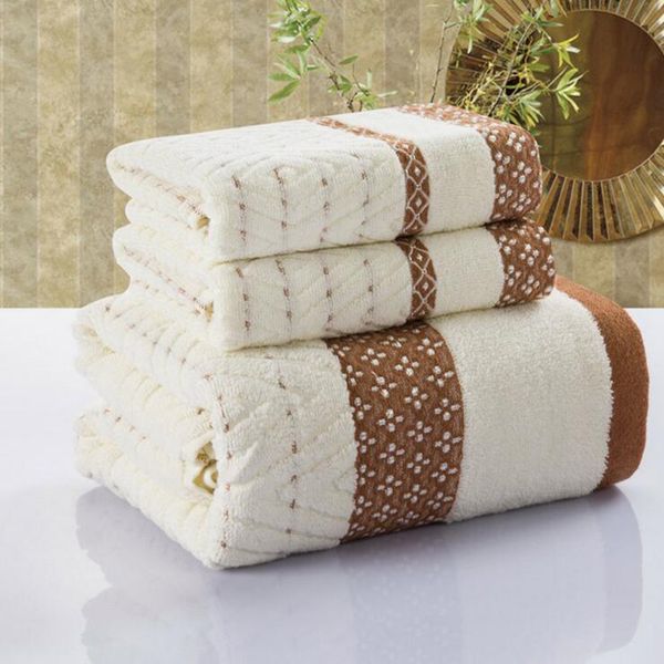 

100% cotton towel set for adults thick jacquard sheared bath hand towels soft yarn dyed absorbent home l bathroom products