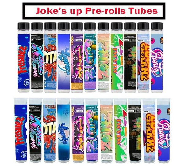 

empty jokes up pre-roll glass / plastic tubes packaging rolls tube king size preroll joint tubes 5
