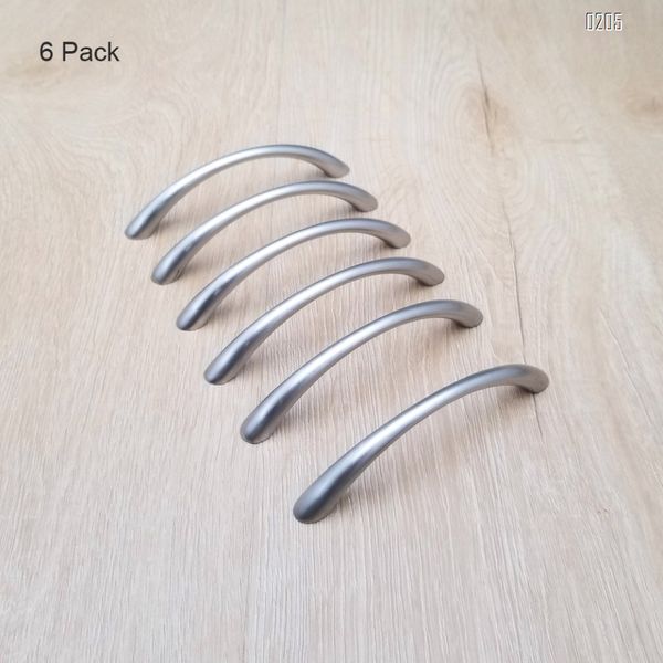 6 Pack 96mm Zinc Alloy Silver Modern Kitchen Handles Kitchen Door