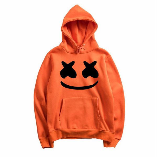 

new 2020 marshmello smiley face моды фуфайка мужчины и женщины с капюшоном случайного свитера, Black
