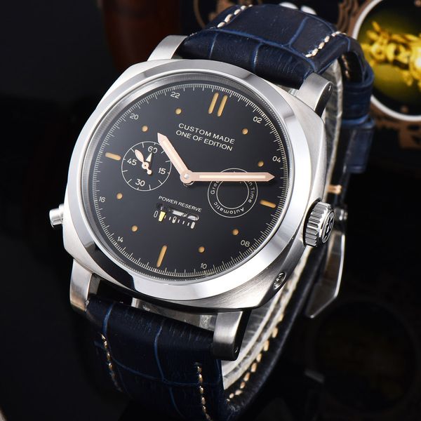 

men's multi-function mechanical watch small seconds 316 steel luminous swimming waterproof watch 44mm nh699, Slivery;brown