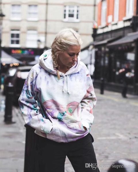 

fashion classic landscape hooded sweatshirt hip hop streetwear sleeve letter logo fleece hoodie quality, Black