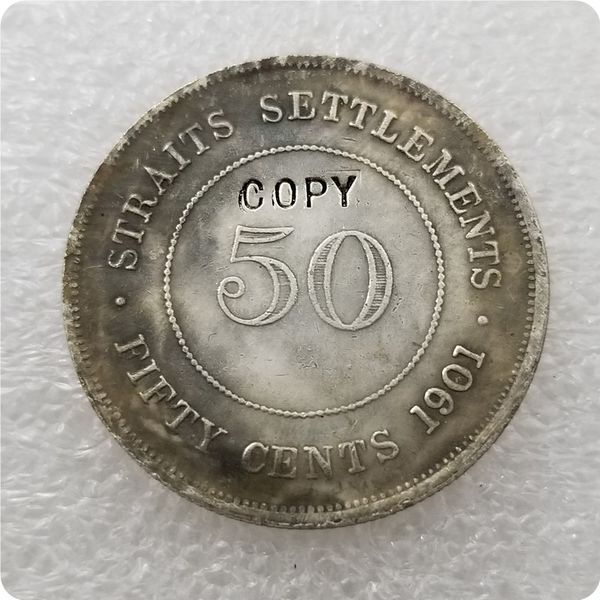 

1886-1901 straits settlements queen victoria 50 cent copy coins