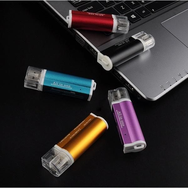 

wholesale 5 in 1 mobile phone card reader 4 in 1 tf/sd & mmc/ms/m2 usb2.0 high speed 480mbps card reader memory card readers