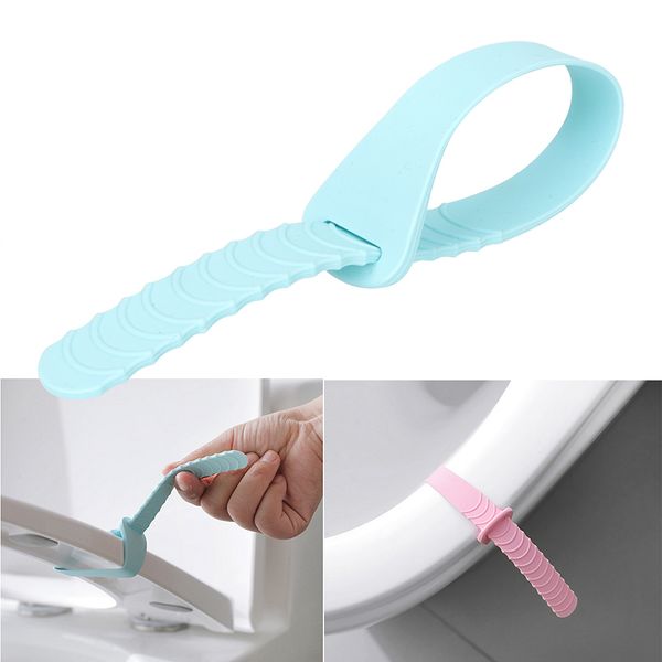 

1 piece toilet closestool seat handle foldable for travel sanitary seat cover lifting device toilet seat cover lifter portable