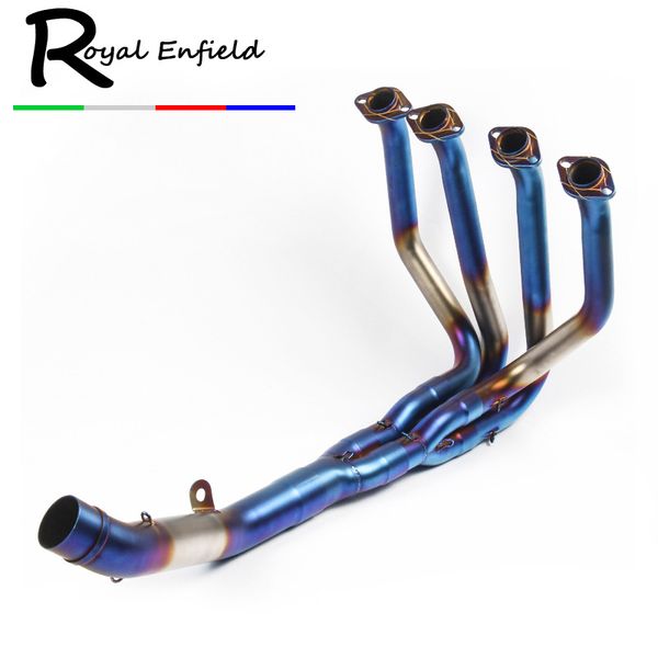 

z800 motorcycle full system exhaust front link pipe motorbike carbon fiber muffler modified slip on for z800 ninja800