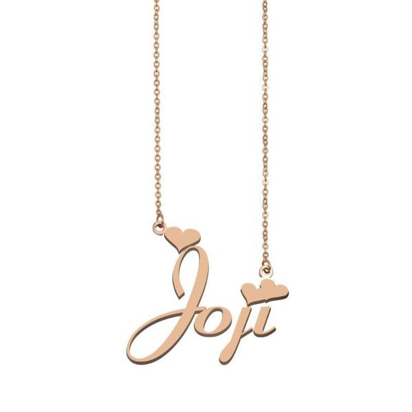 

joji name necklace , custom name necklace for women girls friends birthday wedding christmas mother days gift, Silver
