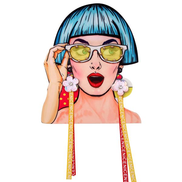 

печатные вышитые бисером женские заплатки для курток, печатные блестящие женские аппликации для значков джинсов, мультипликационные заплатки, Black