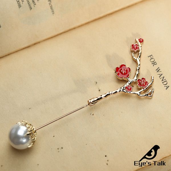 

vintage hair sticks women flower hair stick antique bronze hairpin enamel red and blue accessories rhinestone clips jewelry, Gray