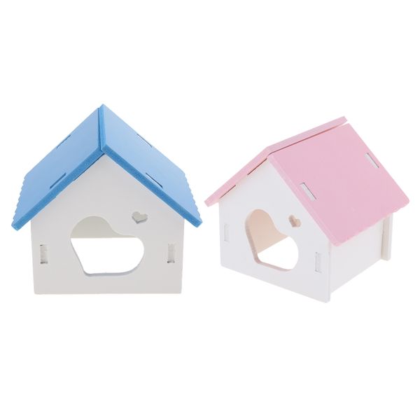 

2x hamster house animal hideout pet mini hut hamster cages pet supplies