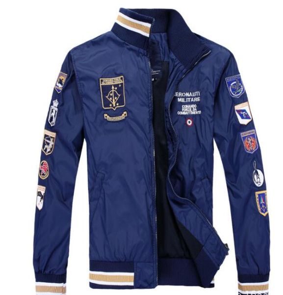 

Мужская Стенд Воротник Куртки Зима Осень Одежда Slim Fit Дизайнер Мода Куртки Пальто