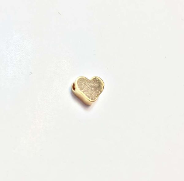 

eruifa 7mm wholesales copper 3mm thick heart charms 20pcs per bag pendant becklace,bracelet diy 2 colors, Bronze;silver