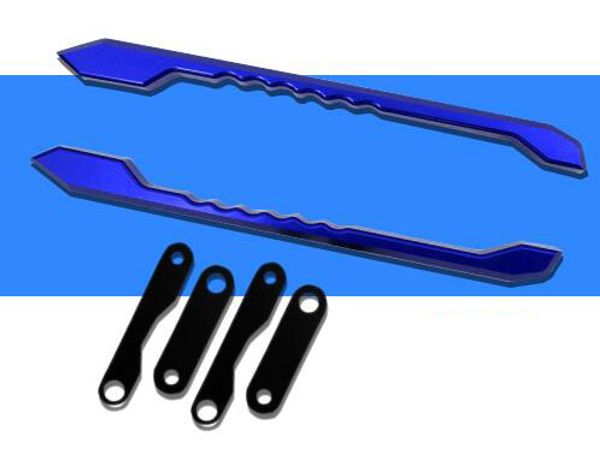 

mt-09 fz09 13-15 cnc rear passenger pillion seat grab handle bar hand rail blue