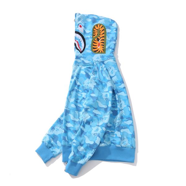 

New arrival teenager blue pink camo hip hop hooded weater hoodie men 039 ca ual full zipper black hoodie