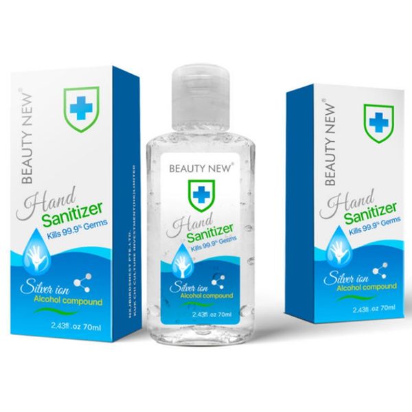 

beauty new hand sanitizer 70ml portable hand cleaner gel disposable rinse hand sanitizer zza1982 100pcs