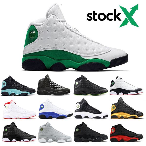 

13 lucky green altitude black cat bred love & respect cap and gown 13s men basketball shoes hyper royal phantom sport sneaker