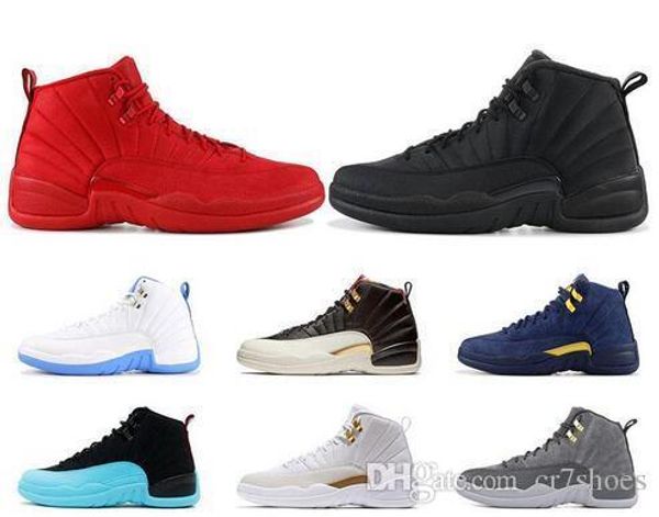 

12 12s basketball shoes for mens winterized gym red cny flu game gamma blue dark grey the master taxi mens sports sneakers