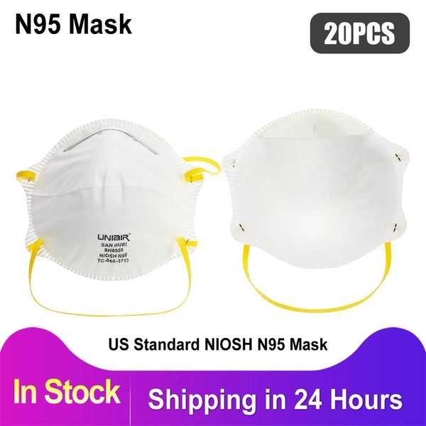 

real 20pcs us standard niosh n95 kn95 anti-fog ffp2 mask pm2.5 anti face mouth warm masks air filter dust proof protection