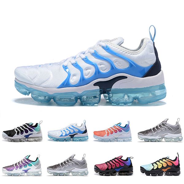 

2019 plus tn rainbow running shoes mens bumblebee be true grape triple black designer shoes womens sherbet team red black sneakers 36-46