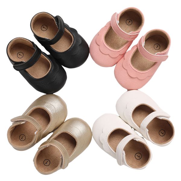 

2020 summer baby girl shoes toddler sole crib shoes soft princess solid prewalker comfortable fashion first walkers anti-slip