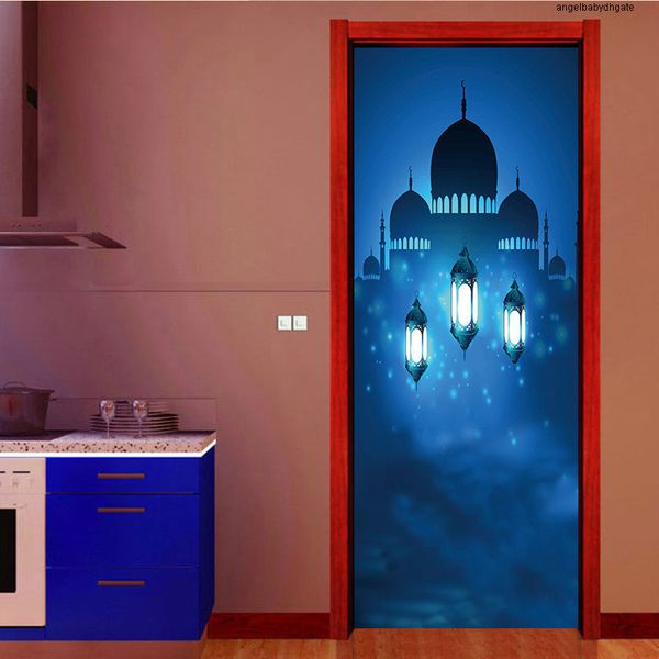

the creative in doors light stickers arabic style dark religion lantern living room bedroom parlor corridor door home decoration