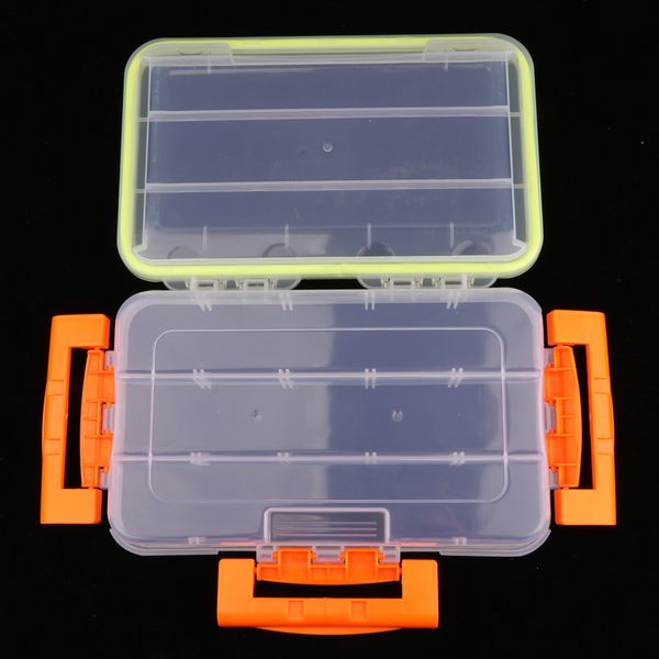 

premium plastic transparent fishing lures bait tackle cell storage container organizer box
