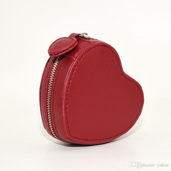 

arrival red pu leather heart-shaped jewelry box for pandora charms bracelet bangle original boxes, Black;white