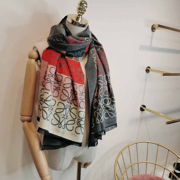 

2019 winter new thick cashmere blended texture scarf dp199605x6, Blue;gray