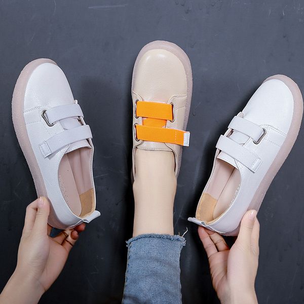 

small white shoes women 2020 new spring beef tendon bottom non-slip single shoes wild casual sneakers for women zp-204