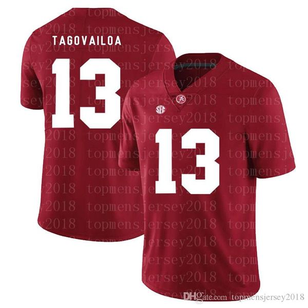 

ncaa alabama crimson tide jersey 13 tua tagovailoa 97 nick bosa 7 dwayne haskins jr american college football wear ing, Black