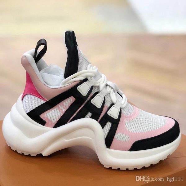 

europe and the united states old shoes super fire lovers shoes thick bottom leather color matching sneakers high to help with platform shoes