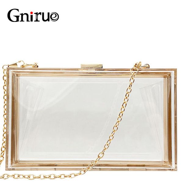 

transparent acrylic bags clear clutch purses box women shoulder bags day clutches bags wedding party evening clutches handbags t200223