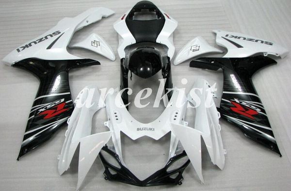 

4gifts новый abs мотоциклов обтекатели kit, пригодный для suzuki gsx-r600 gsx-r750 k11 l1 2011 - 2016 11 12 13 14 15 16 белый комплект допол