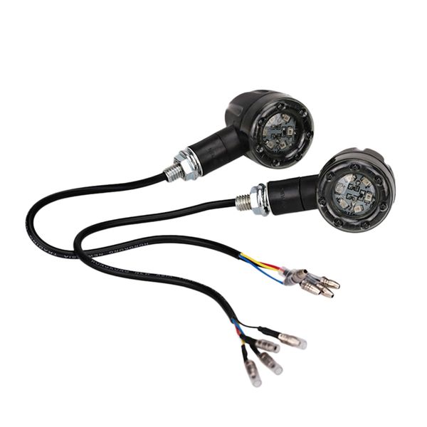 

2pcs motorcycle turn signal 6led indicator locomotive universal turn signal