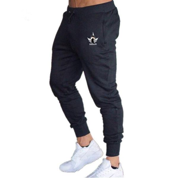 

2019 new men joggers brand male trousers casual pants sweatpants jogger grey casual elastic cotton gyms fitness workout dar xxxl, Black