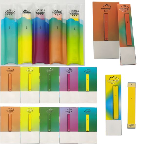 

Hyppe Бар Одноразового Vape Pen Starter Kits 1,3 мл устройства Емкость 280mAh батареи Ecig Испарители Pen Hyppe Bars Упаковка Пусто Форсунки Pen
