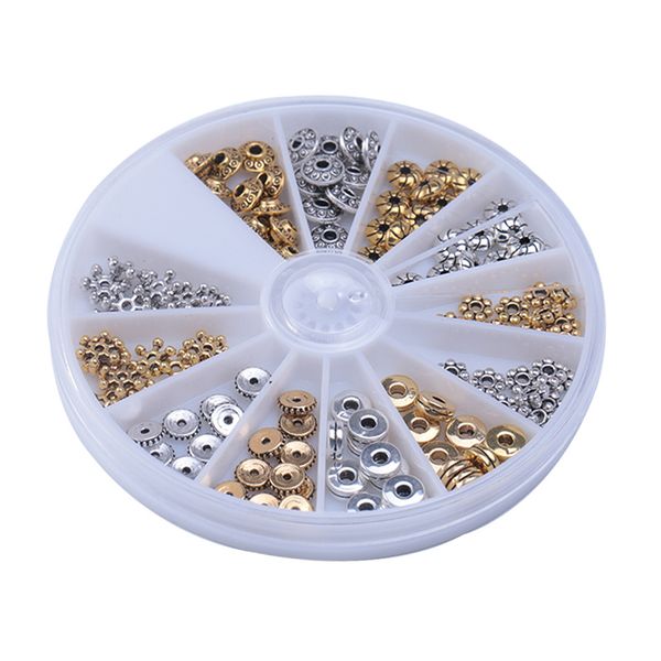 

120x spacer beads various charms findings vintage bracelets diy crafts alloy