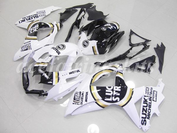 

4gifts injection mold new abs motorcycle fairings kit fit for suzuki gsx-r600 gsx-r750 600 750 k8 2008 2009 2010 08 09 10 white