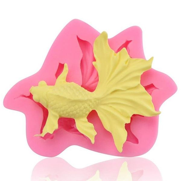 

1pc 3d soap mold gold fish shape realistic silicone mold diy carp shaped pressing cake decoration chocolate candy mould
