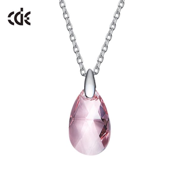 

wedding party silver s925 beaded pearl gift woman lady diamond jewelry necklaces for bride acting initiation graduation cde-437