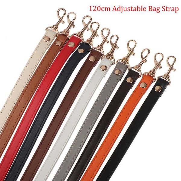 

120cm long pu leather shoulder bag handle diy purse strap handbags belts strap bags accessory297z, Black