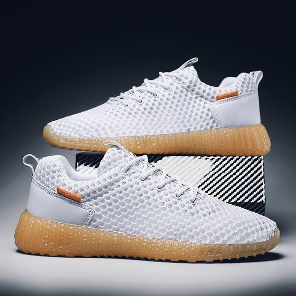 

mens tennis shoes breathable light walking sneakers man road running shoes training sport mens white skateboarding