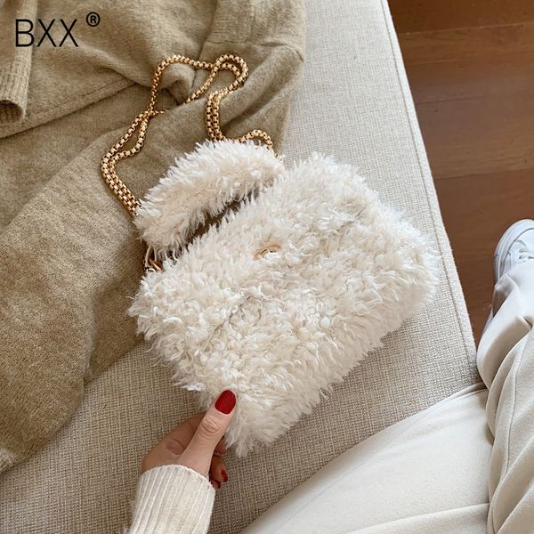 

bxx] winter plush crossbody bags for women 2019 fashion chain cute shoulder messenger bag lady phone handbags and purses a299