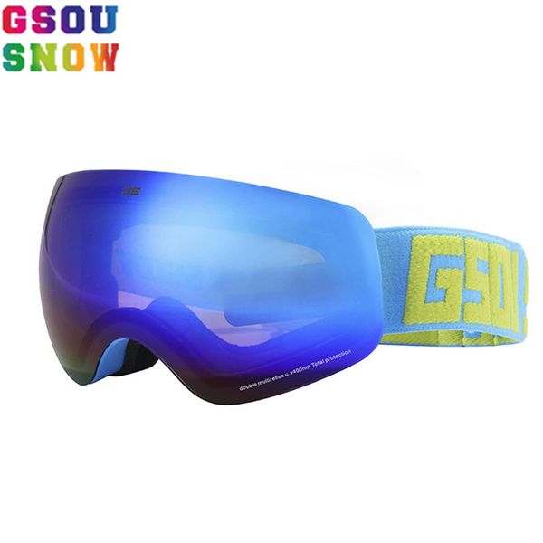 

gsou snow winter men women ski goggles anti-fog snowboard protection professional skate skiing snowboard glasses couple